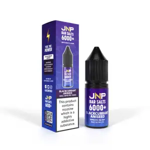 Blackcurrant Aniseed Nic Salt E liquid by JNP Bar Salts 6000 10ml 